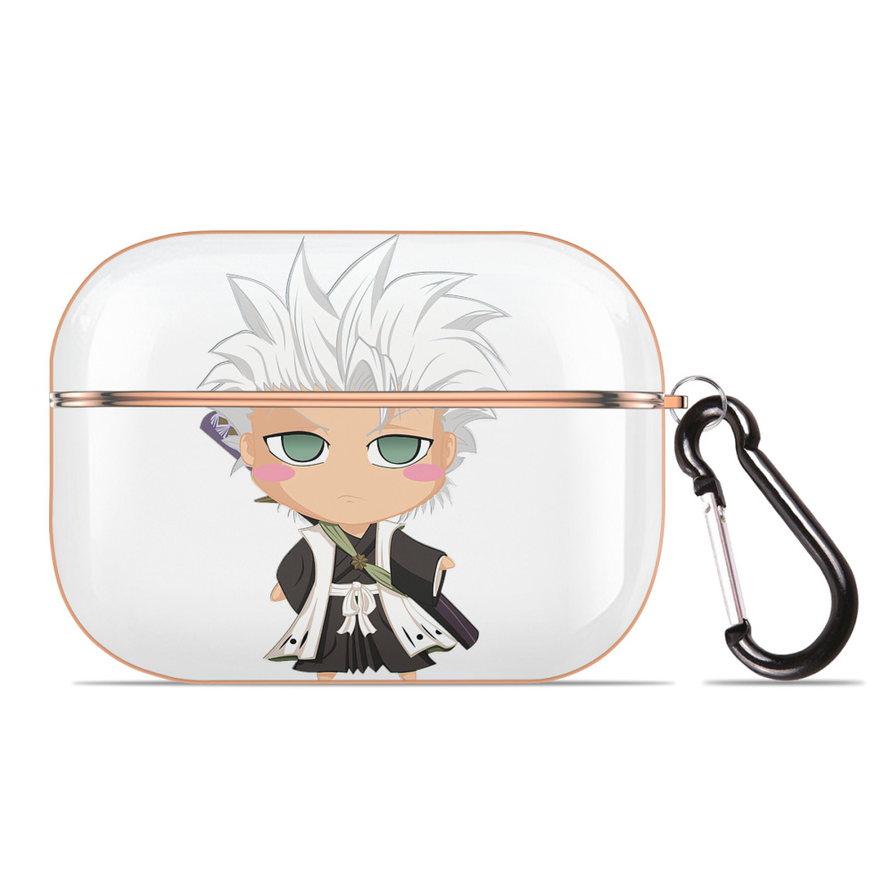 （画像用） ブリーチ 日番谷冬獅郎（ひつがや とうしろう） BLEACH Hitsugaya Toushirou 【AirPods Pro用】ハードシェル保護ケース｜耐衝撃・防指紋・カラビナ付き商品仕様