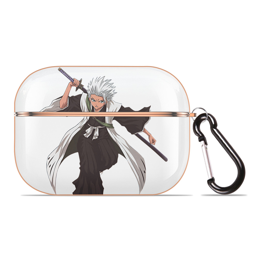 （画像用） ブリーチ 日番谷冬獅郎（ひつがや とうしろう） BLEACH Hitsugaya Toushirou 【AirPods Pro用】ハードシェル保護ケース｜耐衝撃・防指紋・カラビナ付き商品仕様