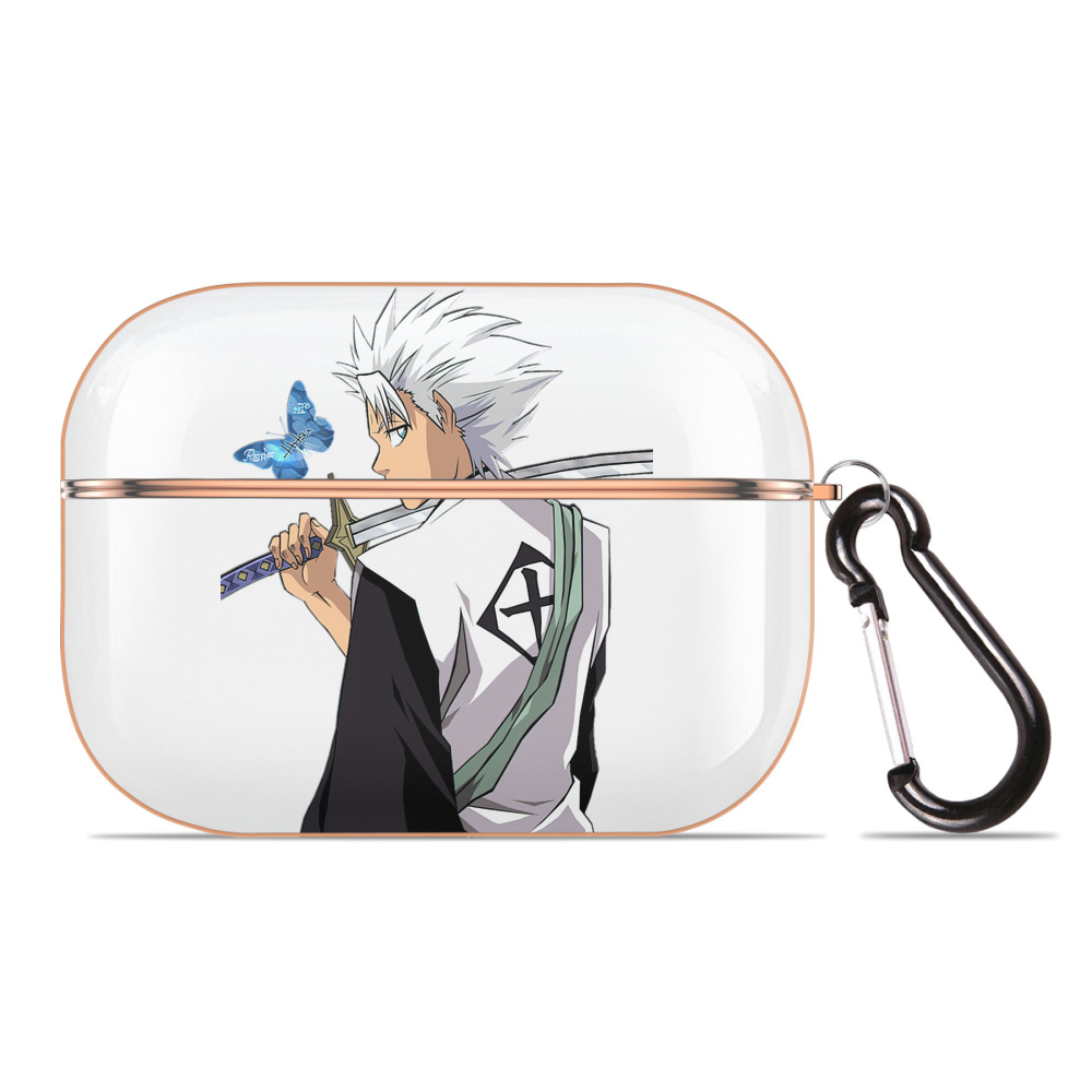 （画像用） ブリーチ 日番谷冬獅郎（ひつがや とうしろう） BLEACH Hitsugaya Toushirou 【AirPods Pro用】ハードシェル保護ケース｜耐衝撃・防指紋・カラビナ付き商品仕様