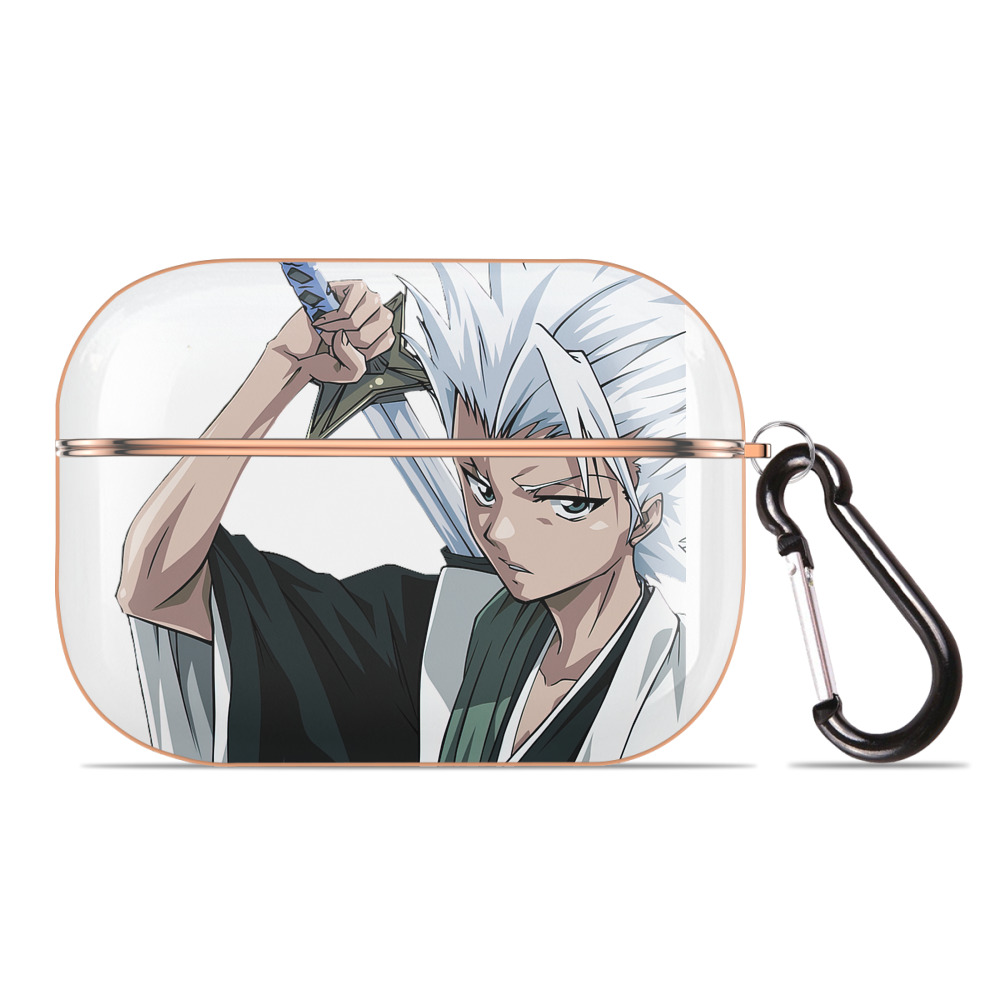 （画像用） ブリーチ 日番谷冬獅郎（ひつがや とうしろう） BLEACH Hitsugaya Toushirou 【AirPods Pro用】ハードシェル保護ケース｜耐衝撃・防指紋・カラビナ付き商品仕様