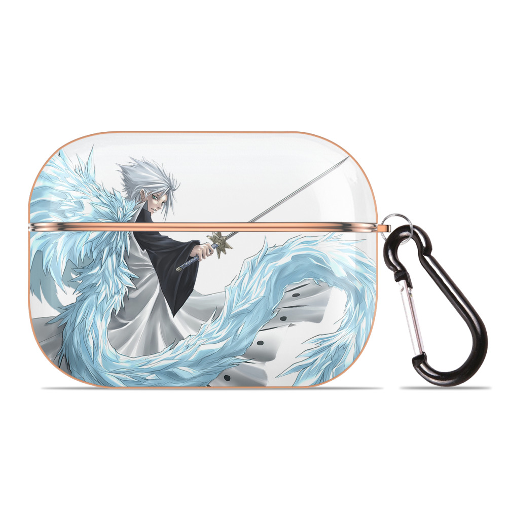 （画像用） ブリーチ 日番谷冬獅郎（ひつがや とうしろう） BLEACH Hitsugaya Toushirou 【AirPods Pro用】ハードシェル保護ケース｜耐衝撃・防指紋・カラビナ付き商品仕様