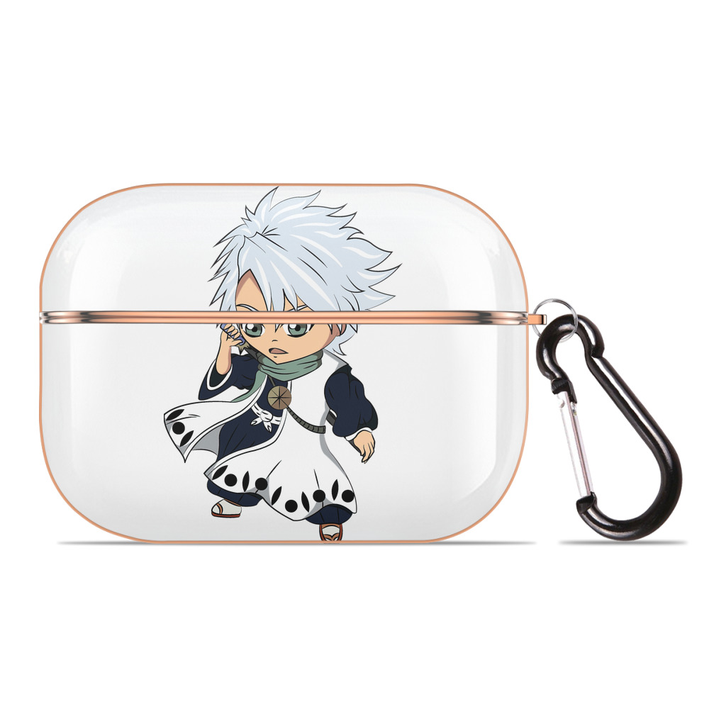 （画像用） ブリーチ 日番谷冬獅郎（ひつがや とうしろう） BLEACH Hitsugaya Toushirou 【AirPods Pro用】ハードシェル保護ケース｜耐衝撃・防指紋・カラビナ付き商品仕様