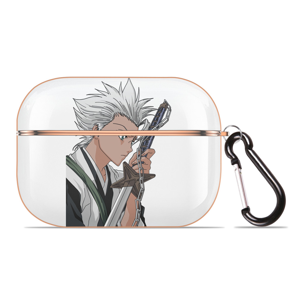（画像用） ブリーチ 日番谷冬獅郎（ひつがや とうしろう） BLEACH Hitsugaya Toushirou 【AirPods Pro用】ハードシェル保護ケース｜耐衝撃・防指紋・カラビナ付き商品仕様