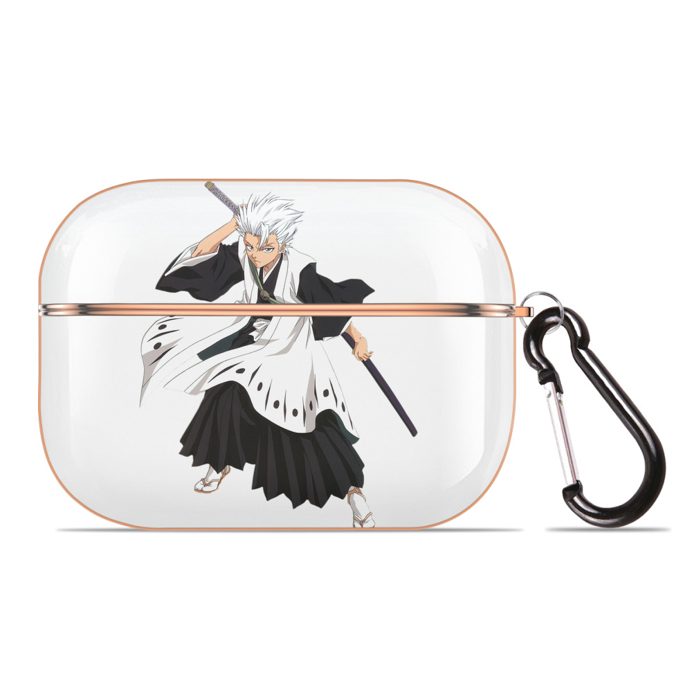 （画像用） ブリーチ 日番谷冬獅郎（ひつがや とうしろう） BLEACH Hitsugaya Toushirou 【AirPods Pro用】ハードシェル保護ケース｜耐衝撃・防指紋・カラビナ付き商品仕様