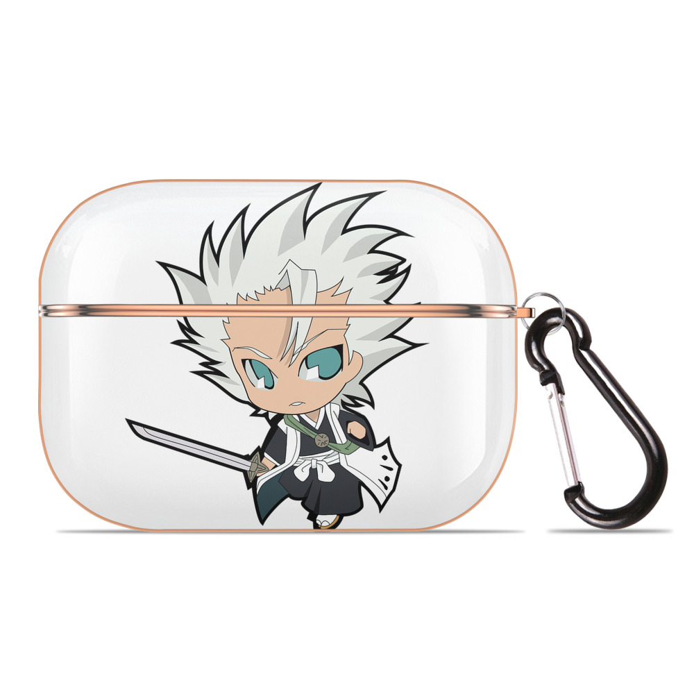 （画像用） ブリーチ 日番谷冬獅郎（ひつがや とうしろう） BLEACH Hitsugaya Toushirou 【AirPods Pro用】ハードシェル保護ケース｜耐衝撃・防指紋・カラビナ付き商品仕様