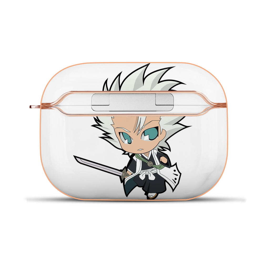 （画像用） ブリーチ 日番谷冬獅郎（ひつがや とうしろう） BLEACH Hitsugaya Toushirou 【AirPods Pro用】ハードシェル保護ケース｜耐衝撃・防指紋・カラビナ付き商品仕様