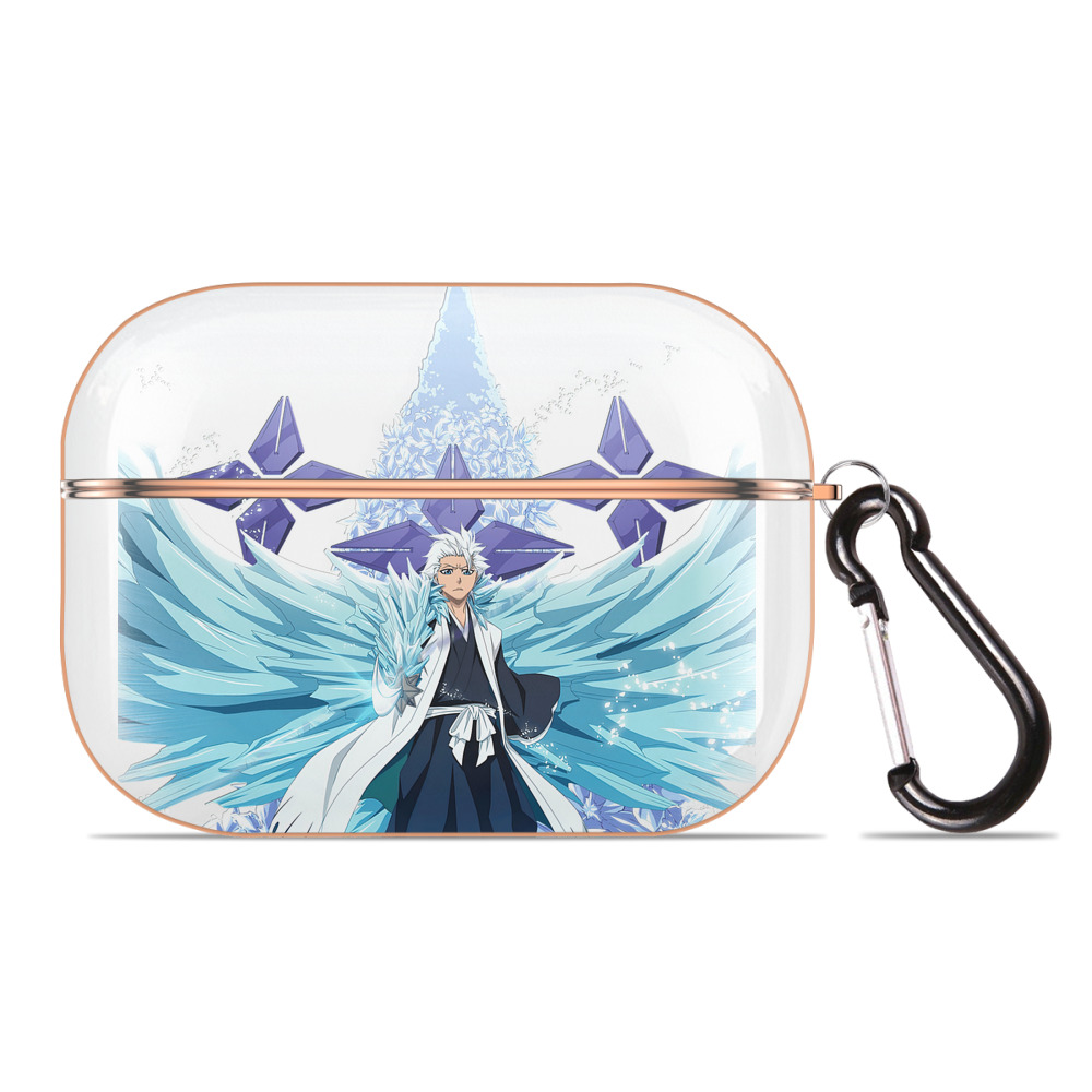 （画像用） ブリーチ 日番谷冬獅郎（ひつがや とうしろう） BLEACH Hitsugaya Toushirou 【AirPods Pro用】ハードシェル保護ケース｜耐衝撃・防指紋・カラビナ付き商品仕様
