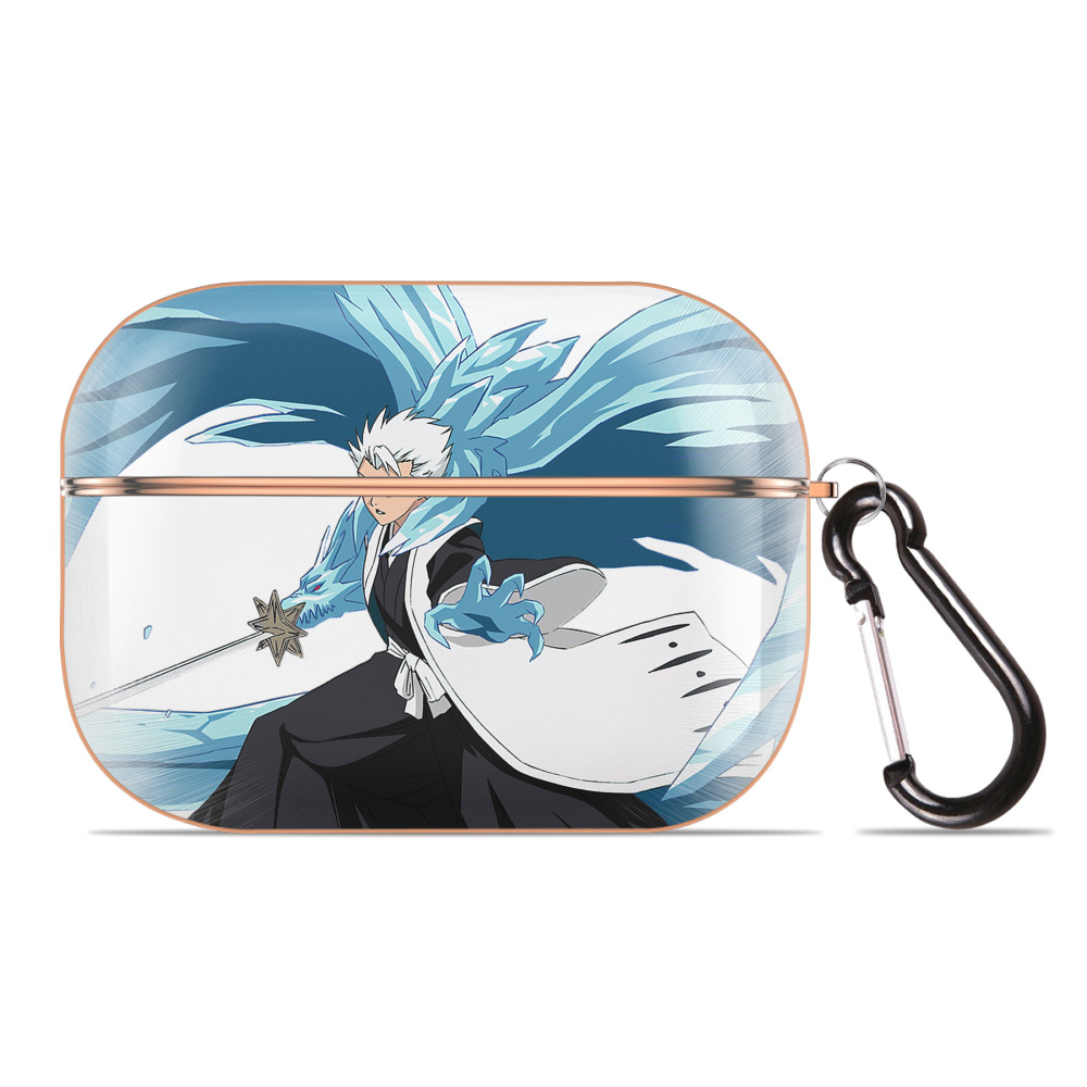 （画像用） ブリーチ 日番谷冬獅郎（ひつがや とうしろう） BLEACH Hitsugaya Toushirou 【AirPods Pro用】ハードシェル保護ケース｜耐衝撃・防指紋・カラビナ付き商品仕様
