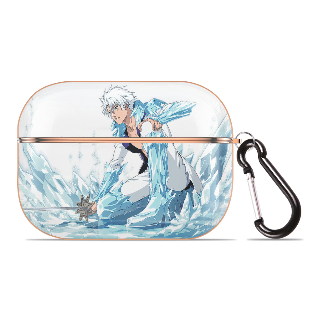 （画像用） ブリーチ 日番谷冬獅郎（ひつがや とうしろう） BLEACH Hitsugaya Toushirou 【AirPods Pro用】ハードシェル保護ケース｜耐衝撃・防指紋・カラビナ付き商品仕様