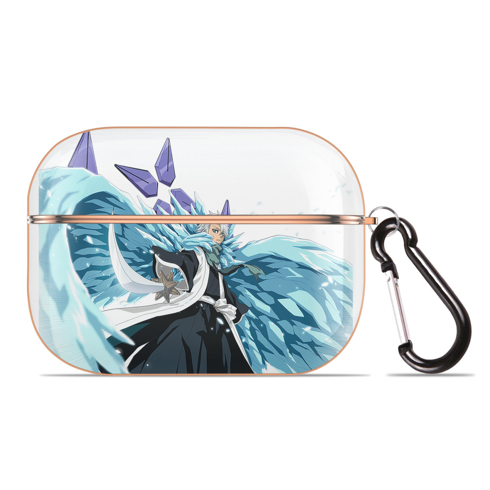 （画像用） ブリーチ 日番谷冬獅郎（ひつがや とうしろう） BLEACH Hitsugaya Toushirou 【AirPods Pro用】ハードシェル保護ケース｜耐衝撃・防指紋・カラビナ付き商品仕様