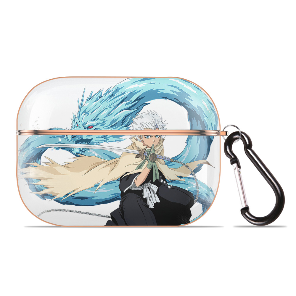 （画像用） ブリーチ 日番谷冬獅郎（ひつがや とうしろう） BLEACH Hitsugaya Toushirou 【AirPods Pro用】ハードシェル保護ケース｜耐衝撃・防指紋・カラビナ付き商品仕様