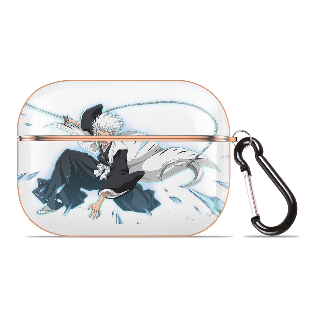 （画像用） ブリーチ 日番谷冬獅郎（ひつがや とうしろう） BLEACH Hitsugaya Toushirou 【AirPods Pro用】ハードシェル保護ケース｜耐衝撃・防指紋・カラビナ付き商品仕様
