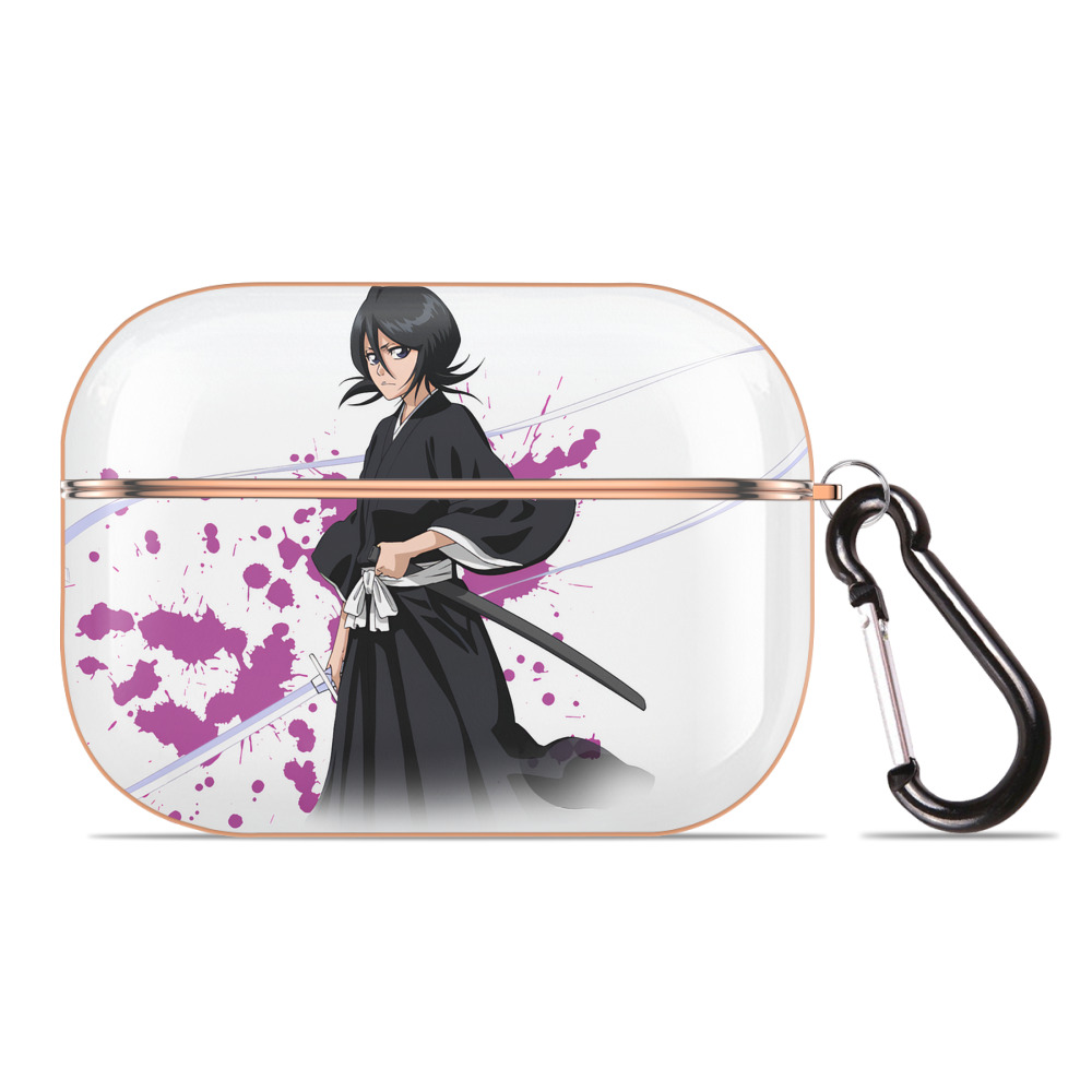 （画像用） ブリーチ 朽木ルキア BLEACH Kuchiki Rukia 【AirPods Pro用】ハードシェル保護ケース｜耐衝撃・防指紋・カラビナ付き商品仕様