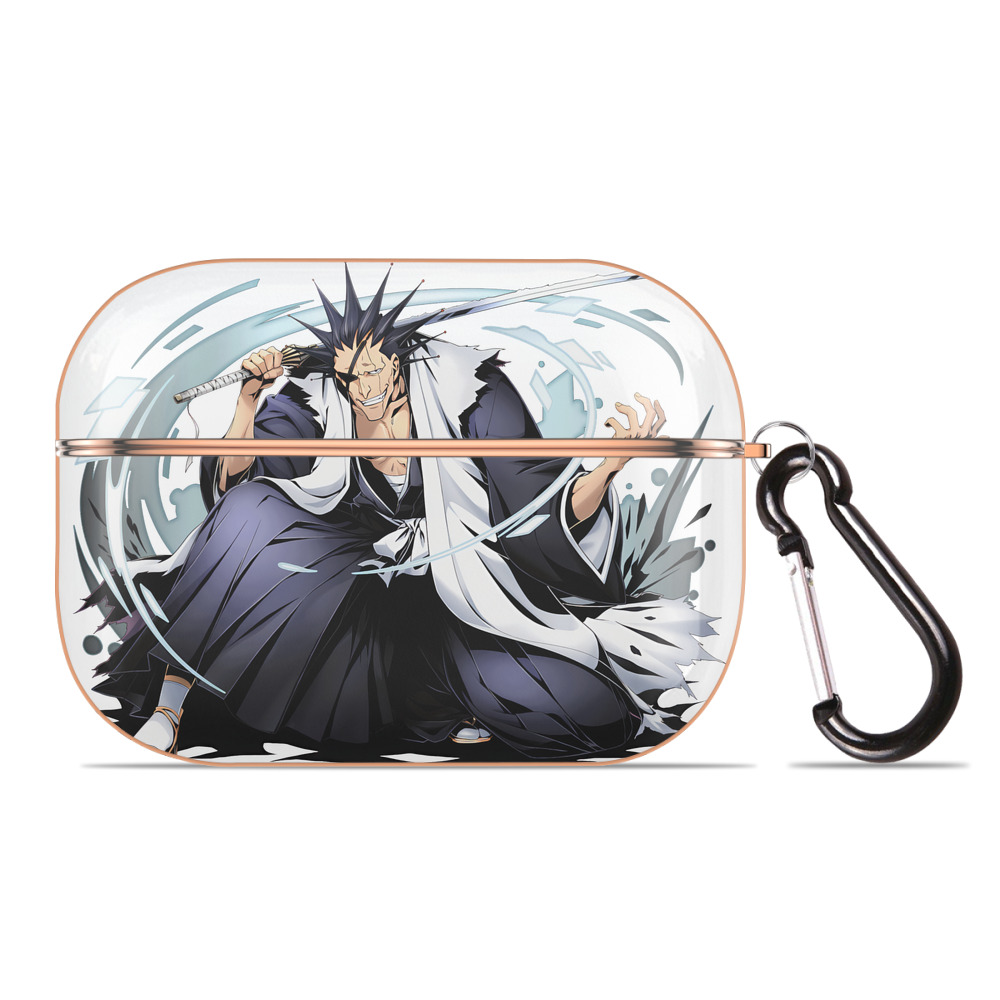 （画像用） ブリーチ ざらき けんぱち BLEACH Zaraki Kenpachi 【AirPods Pro用】ハードシェル保護ケース｜耐衝撃・防指紋・カラビナ付き商品仕様
