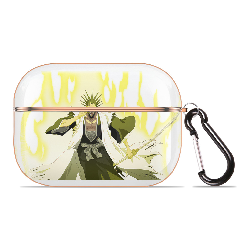 （画像用） ブリーチ ざらき けんぱち BLEACH Zaraki Kenpachi 【AirPods Pro用】ハードシェル保護ケース｜耐衝撃・防指紋・カラビナ付き商品仕様