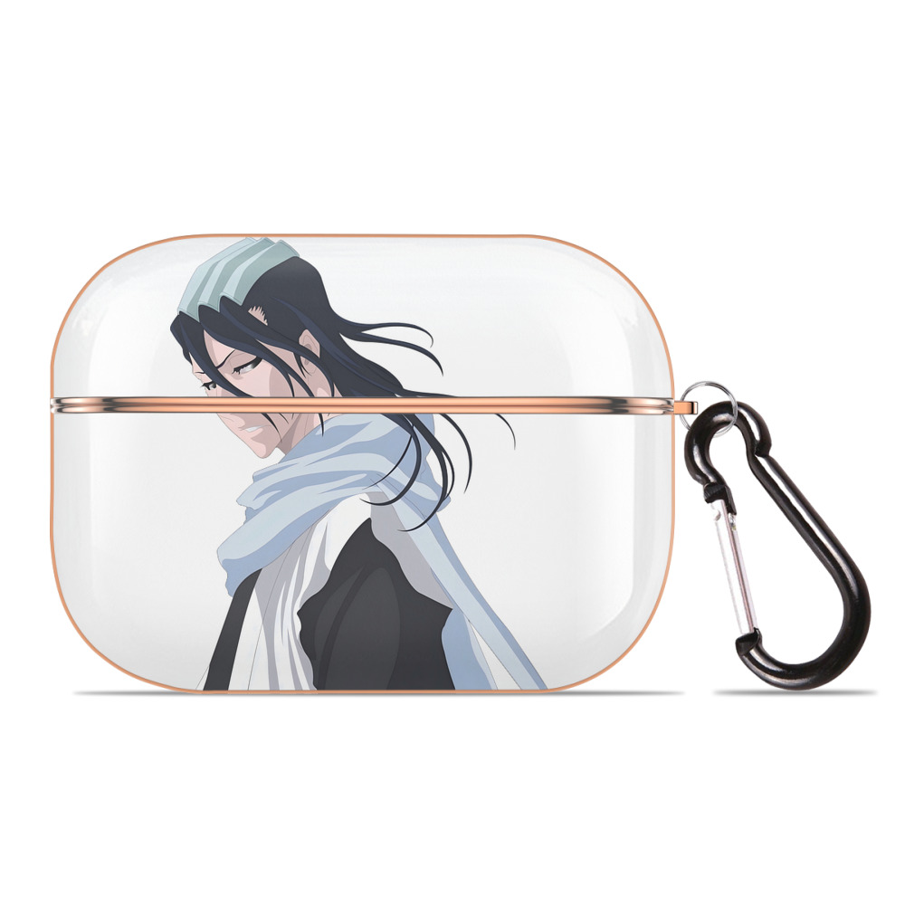 （画像用） ブリーチ くちき びゃくや BLEACH Kuchiki Byakuya 【AirPods Pro用】ハードシェル保護ケース｜耐衝撃・防指紋・カラビナ付き商品仕様