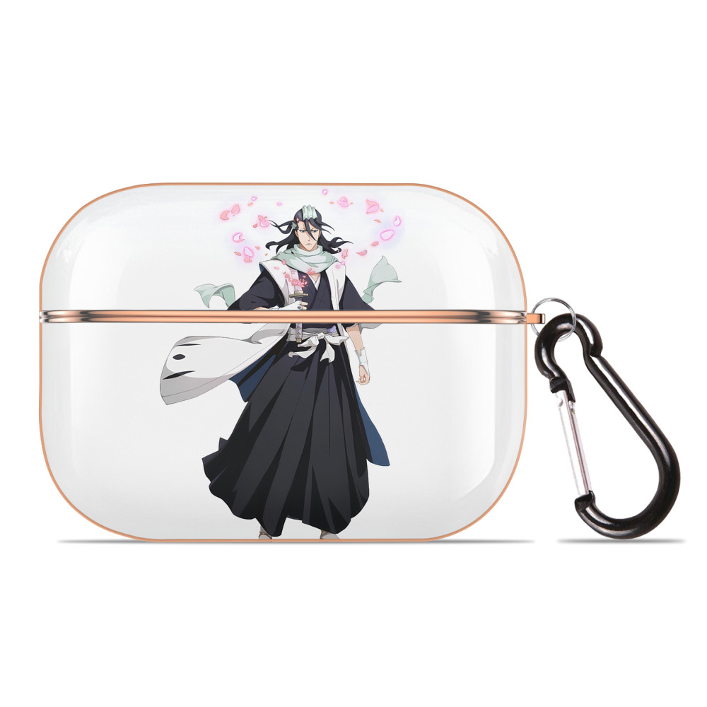 （画像用） ブリーチ くちき びゃくや BLEACH Kuchiki Byakuya 【AirPods Pro用】ハードシェル保護ケース｜耐衝撃・防指紋・カラビナ付き商品仕様