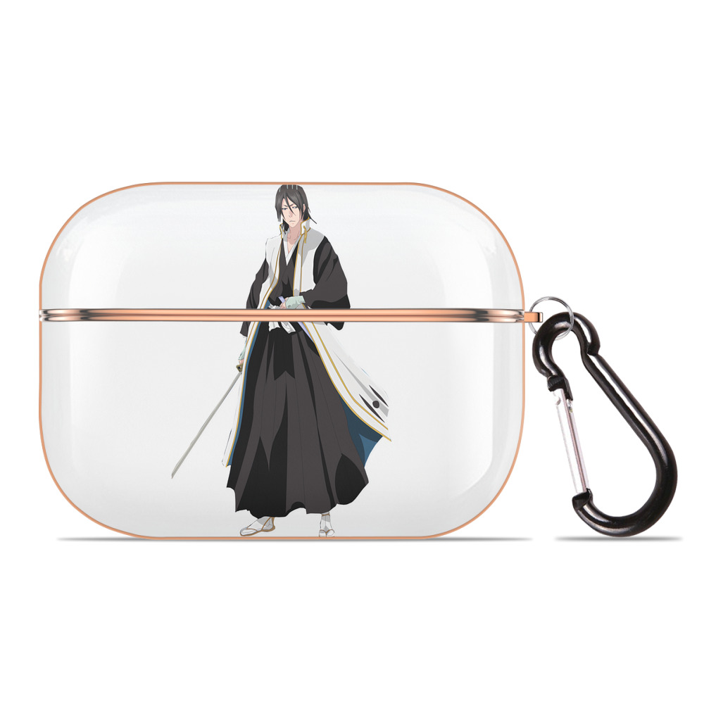 （画像用） ブリーチ くちき びゃくや BLEACH Kuchiki Byakuya 【AirPods Pro用】ハードシェル保護ケース｜耐衝撃・防指紋・カラビナ付き商品仕様