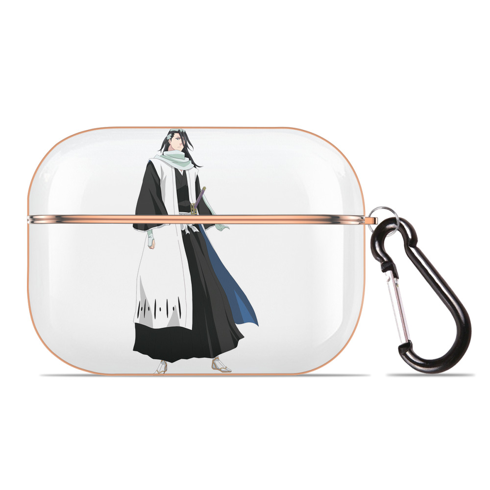 （画像用） ブリーチ くちき びゃくや BLEACH Kuchiki Byakuya 【AirPods Pro用】ハードシェル保護ケース｜耐衝撃・防指紋・カラビナ付き商品仕様