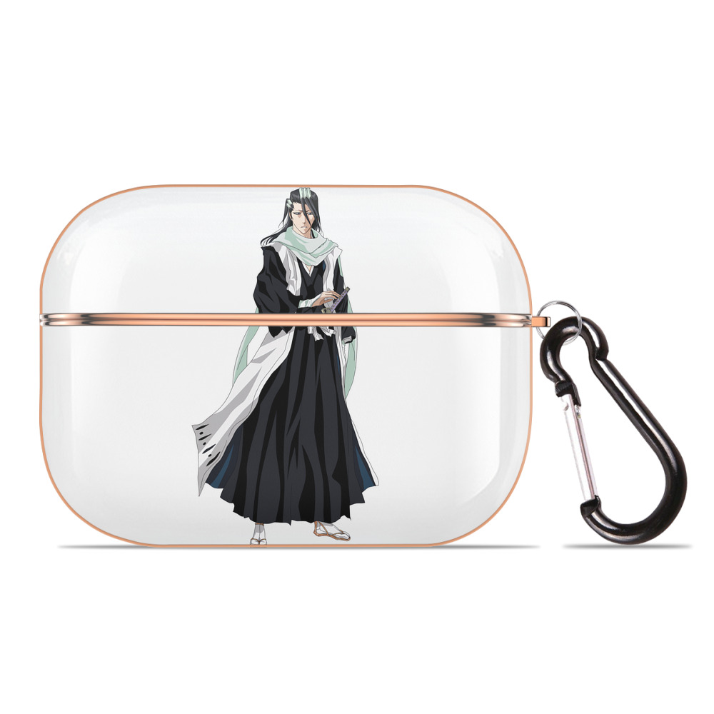 （画像用） ブリーチ くちき びゃくや BLEACH Kuchiki Byakuya 【AirPods Pro用】ハードシェル保護ケース｜耐衝撃・防指紋・カラビナ付き商品仕様