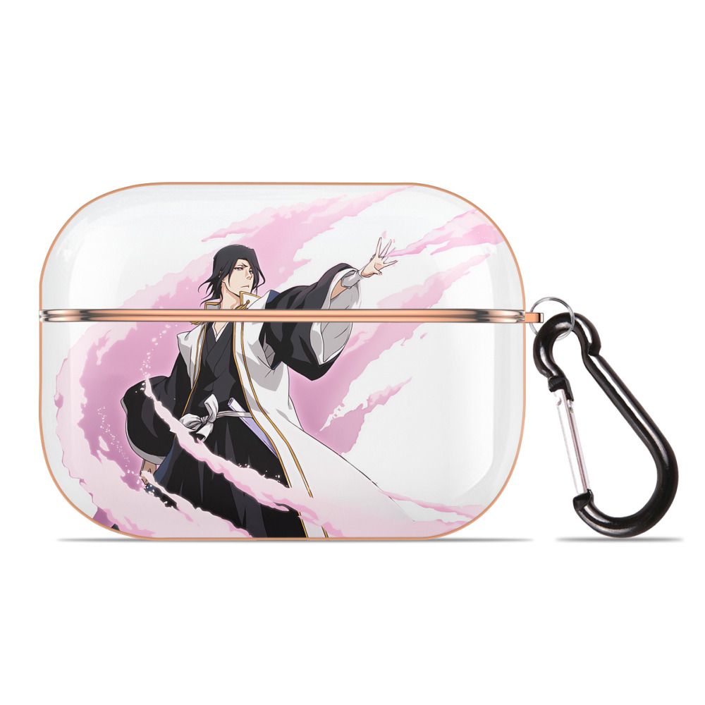 （画像用） ブリーチ くちき びゃくや BLEACH Kuchiki Byakuya 【AirPods Pro用】ハードシェル保護ケース｜耐衝撃・防指紋・カラビナ付き商品仕様