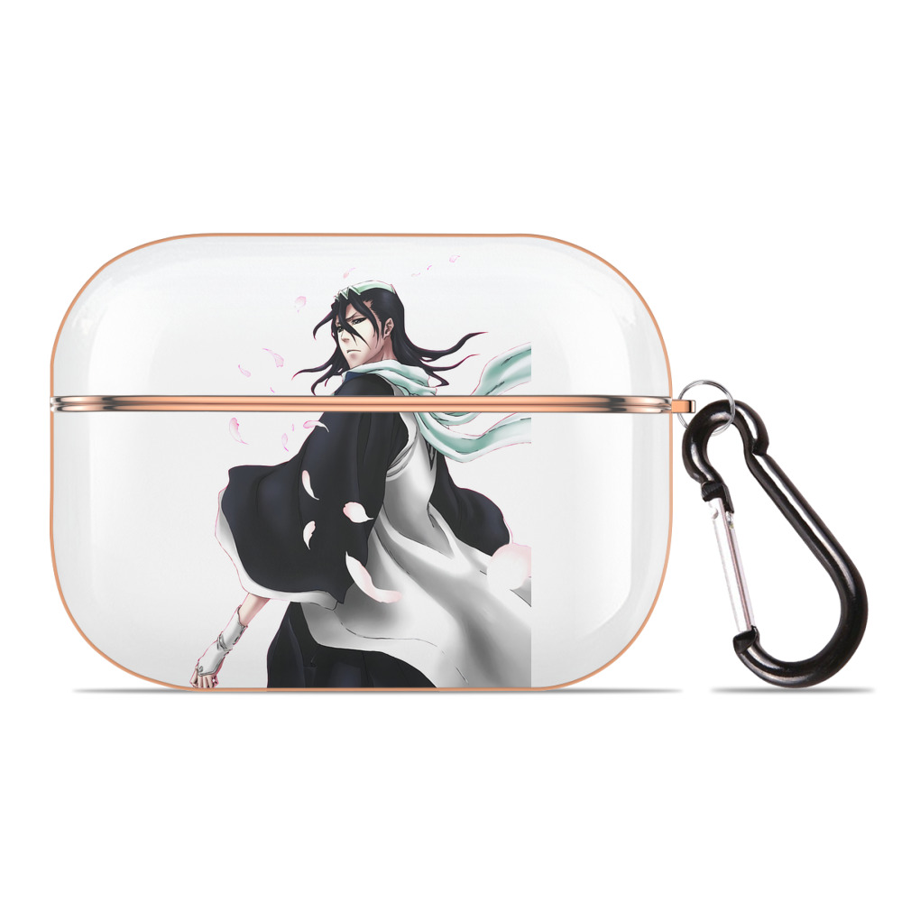 （画像用） ブリーチ くちき びゃくや BLEACH Kuchiki Byakuya 【AirPods Pro用】ハードシェル保護ケース｜耐衝撃・防指紋・カラビナ付き商品仕様