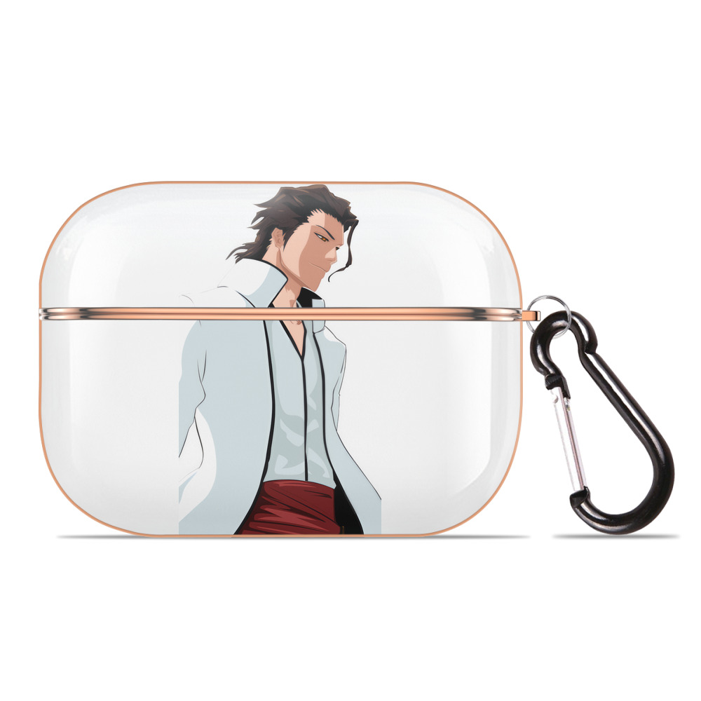（画像用） ブリーチ 藍染 惣右介（あいぜん そうすけ） BLEACH Aizen Sousuke 【AirPods Pro用】ハードシェル保護ケース｜耐衝撃・防指紋・カラビナ付き商品仕様