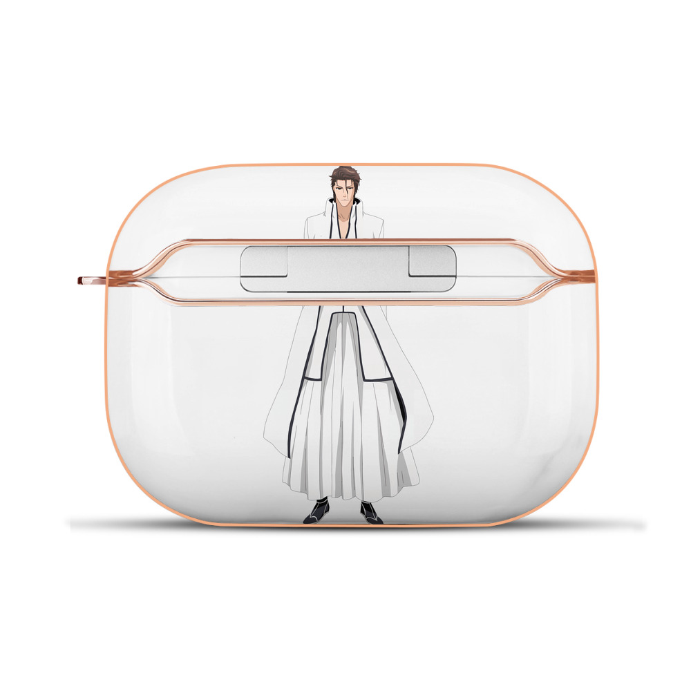 （画像用） ブリーチ 藍染 惣右介（あいぜん そうすけ） BLEACH Aizen Sousuke 【AirPods Pro用】ハードシェル保護ケース｜耐衝撃・防指紋・カラビナ付き商品仕様