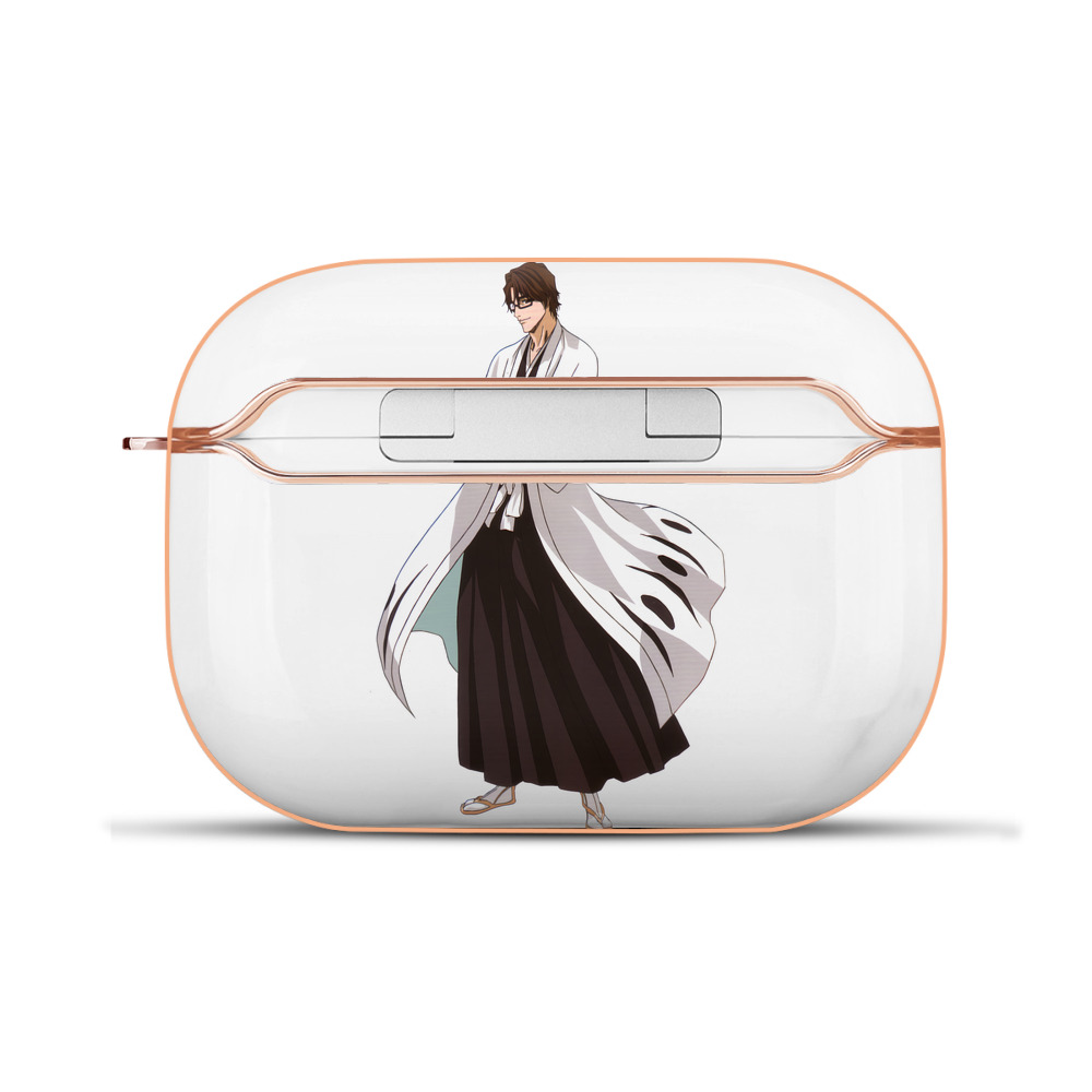 （画像用） ブリーチ 藍染 惣右介（あいぜん そうすけ） BLEACH Aizen Sousuke 【AirPods Pro用】ハードシェル保護ケース｜耐衝撃・防指紋・カラビナ付き商品仕様