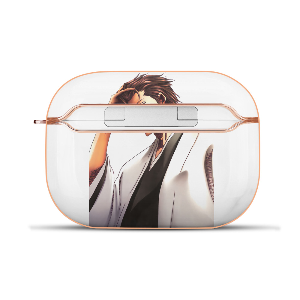 （画像用） ブリーチ 藍染 惣右介（あいぜん そうすけ） BLEACH Aizen Sousuke 【AirPods Pro用】ハードシェル保護ケース｜耐衝撃・防指紋・カラビナ付き商品仕様