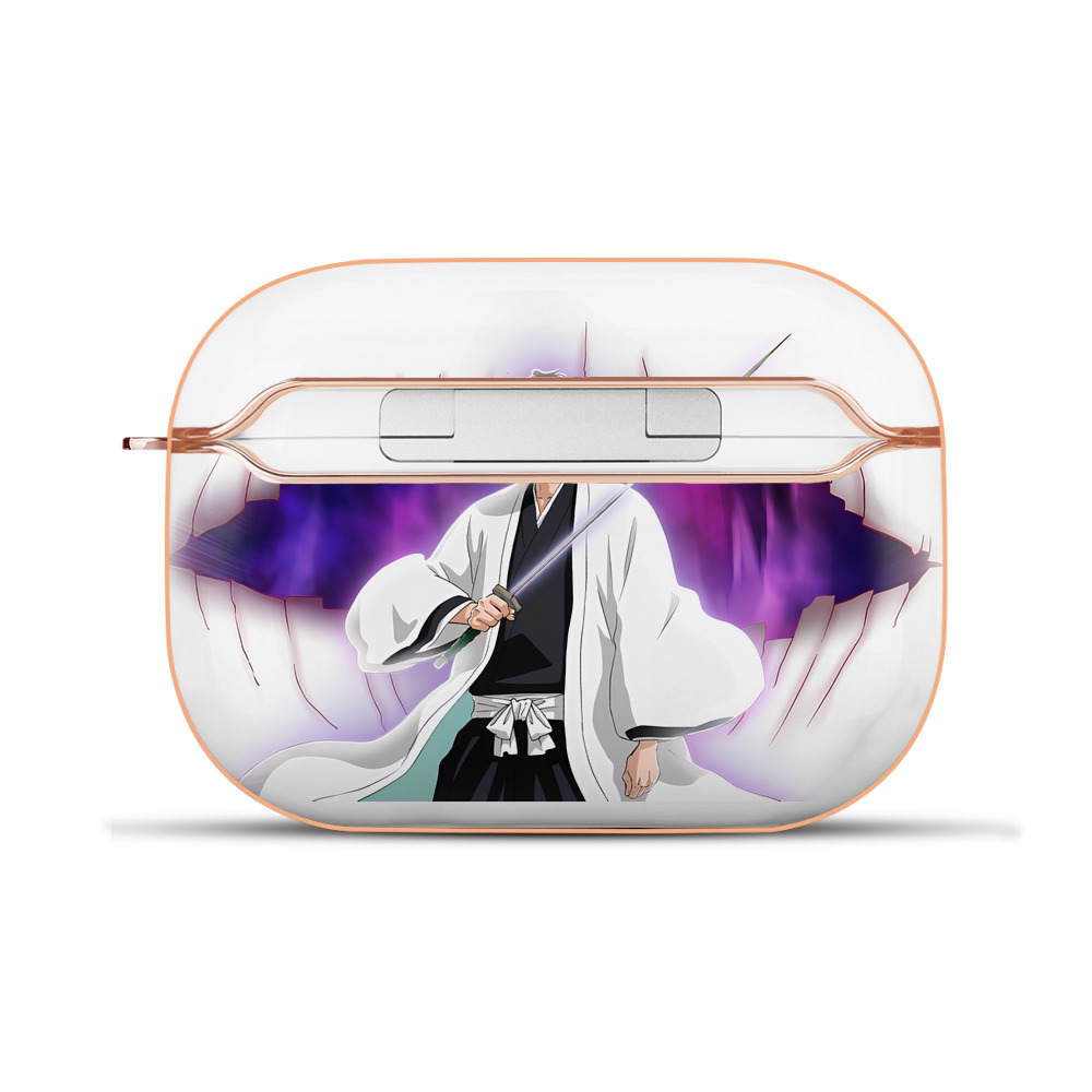 （画像用） ブリーチ 藍染 惣右介（あいぜん そうすけ） BLEACH Aizen Sousuke 【AirPods Pro用】ハードシェル保護ケース｜耐衝撃・防指紋・カラビナ付き商品仕様