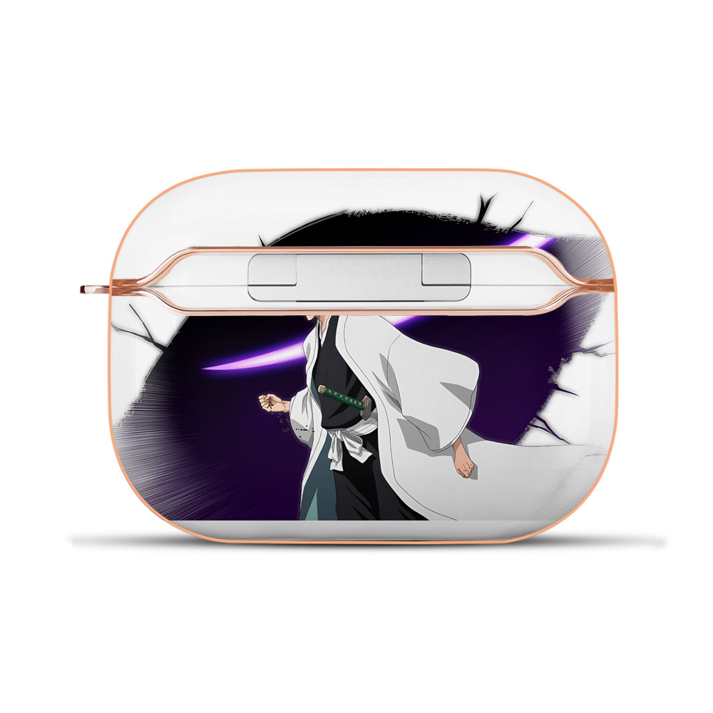（画像用） ブリーチ 藍染 惣右介（あいぜん そうすけ） BLEACH Aizen Sousuke 【AirPods Pro用】ハードシェル保護ケース｜耐衝撃・防指紋・カラビナ付き商品仕様