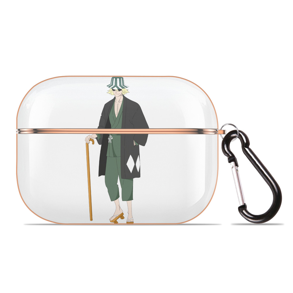 （画像用） "ブリーチ 浦原 喜助（うらはら きすけ） BLEACH Urahara Kisuke " 【AirPods Pro用】ハードシェル保護ケース｜耐衝撃・防指紋・カラビナ付き商品仕様