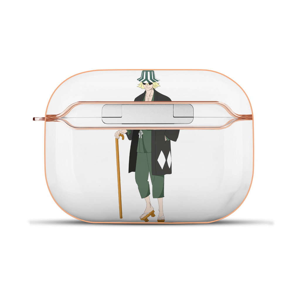 （画像用） "ブリーチ 浦原 喜助（うらはら きすけ） BLEACH Urahara Kisuke " 【AirPods Pro用】ハードシェル保護ケース｜耐衝撃・防指紋・カラビナ付き商品仕様