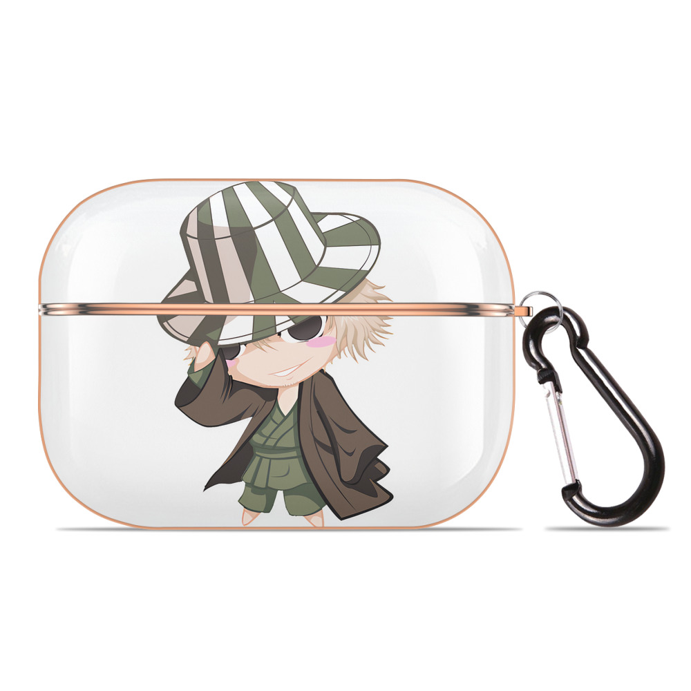 （画像用） "ブリーチ 浦原 喜助（うらはら きすけ） BLEACH Urahara Kisuke " 【AirPods Pro用】ハードシェル保護ケース｜耐衝撃・防指紋・カラビナ付き商品仕様