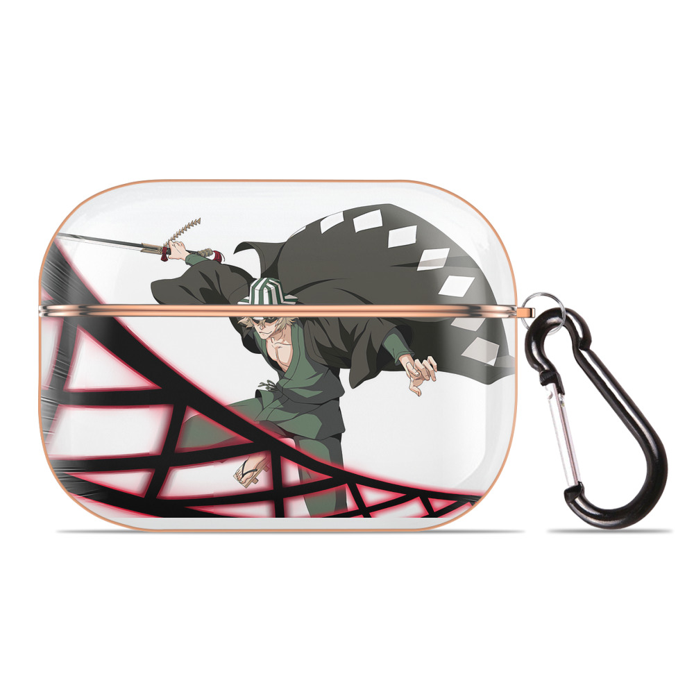 （画像用） "ブリーチ 浦原 喜助（うらはら きすけ） BLEACH Urahara Kisuke " 【AirPods Pro用】ハードシェル保護ケース｜耐衝撃・防指紋・カラビナ付き商品仕様