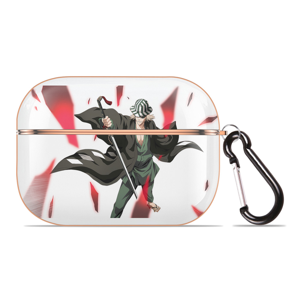 （画像用） "ブリーチ 浦原 喜助（うらはら きすけ） BLEACH Urahara Kisuke " 【AirPods Pro用】ハードシェル保護ケース｜耐衝撃・防指紋・カラビナ付き商品仕様