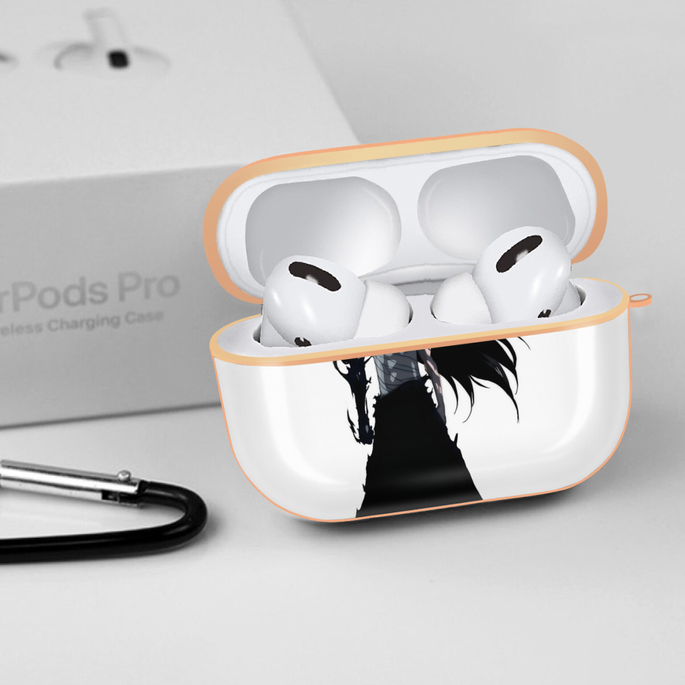 ブリーチ 黒崎一護（くろさき いちご）BLEACH Kurosaki Ichigo 【AirPods Pro用】ハードシェル保護ケース｜耐衝撃・防指紋・カラビナ付き商品仕様