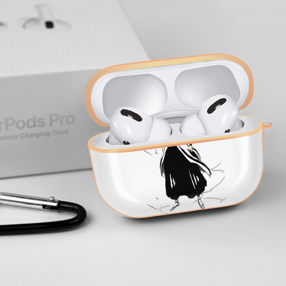 ブリーチ 黒崎一護（くろさき いちご）BLEACH Kurosaki Ichigo 【AirPods Pro用】ハードシェル保護ケース｜耐衝撃・防指紋・カラビナ付き商品仕様