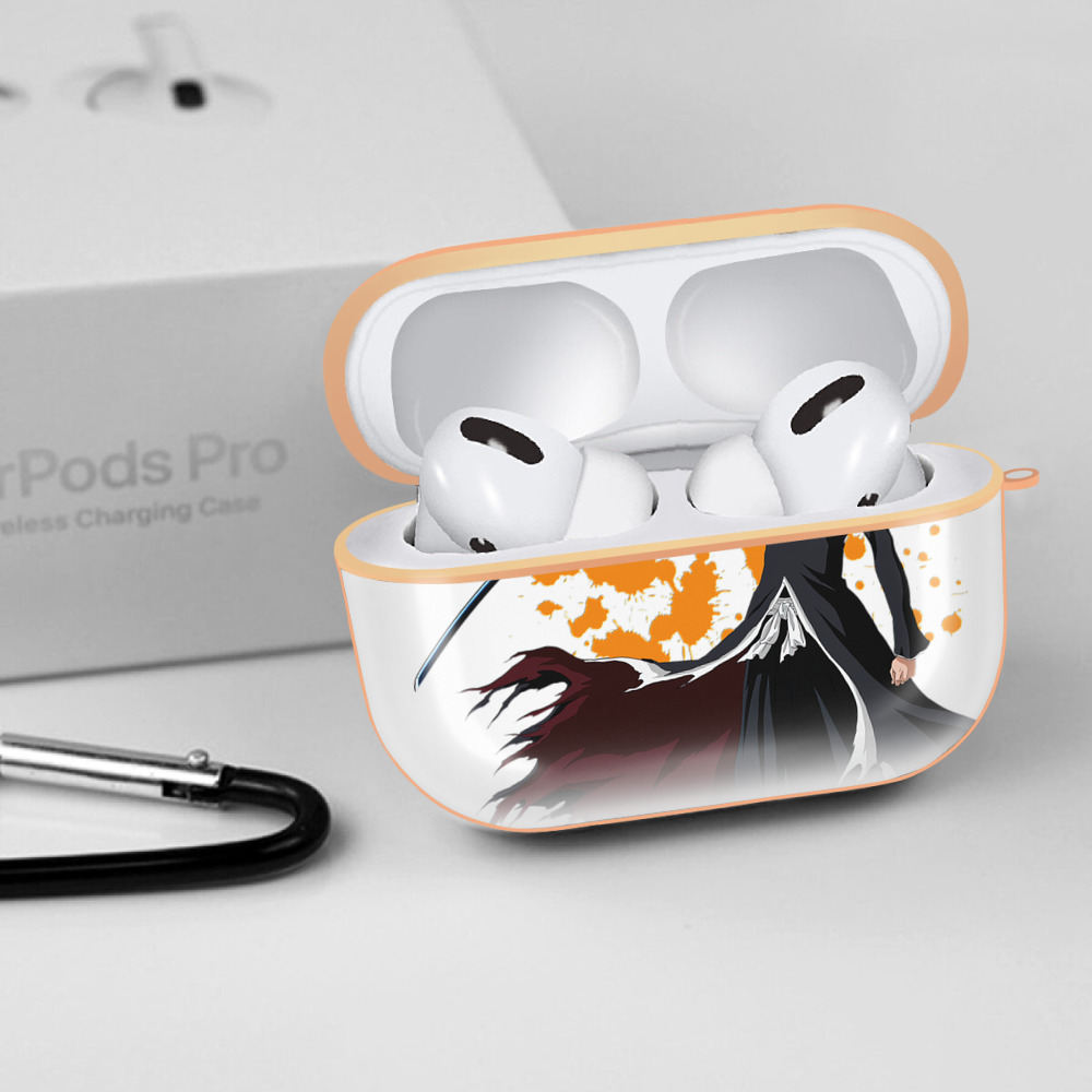 ブリーチ 黒崎一護（くろさき いちご）BLEACH Kurosaki Ichigo 【AirPods Pro用】ハードシェル保護ケース｜耐衝撃・防指紋・カラビナ付き商品仕様