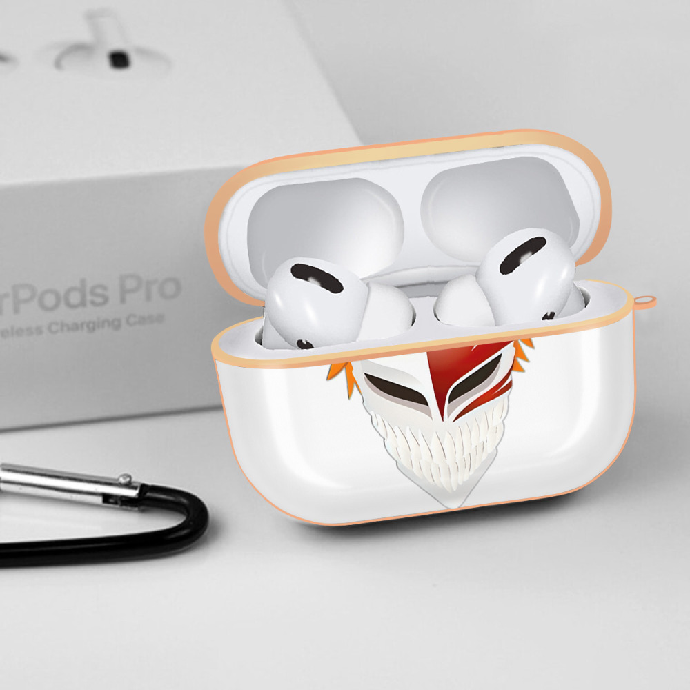 ブリーチ 黒崎一護（くろさき いちご）BLEACH Kurosaki Ichigo 【AirPods Pro用】ハードシェル保護ケース｜耐衝撃・防指紋・カラビナ付き商品仕様