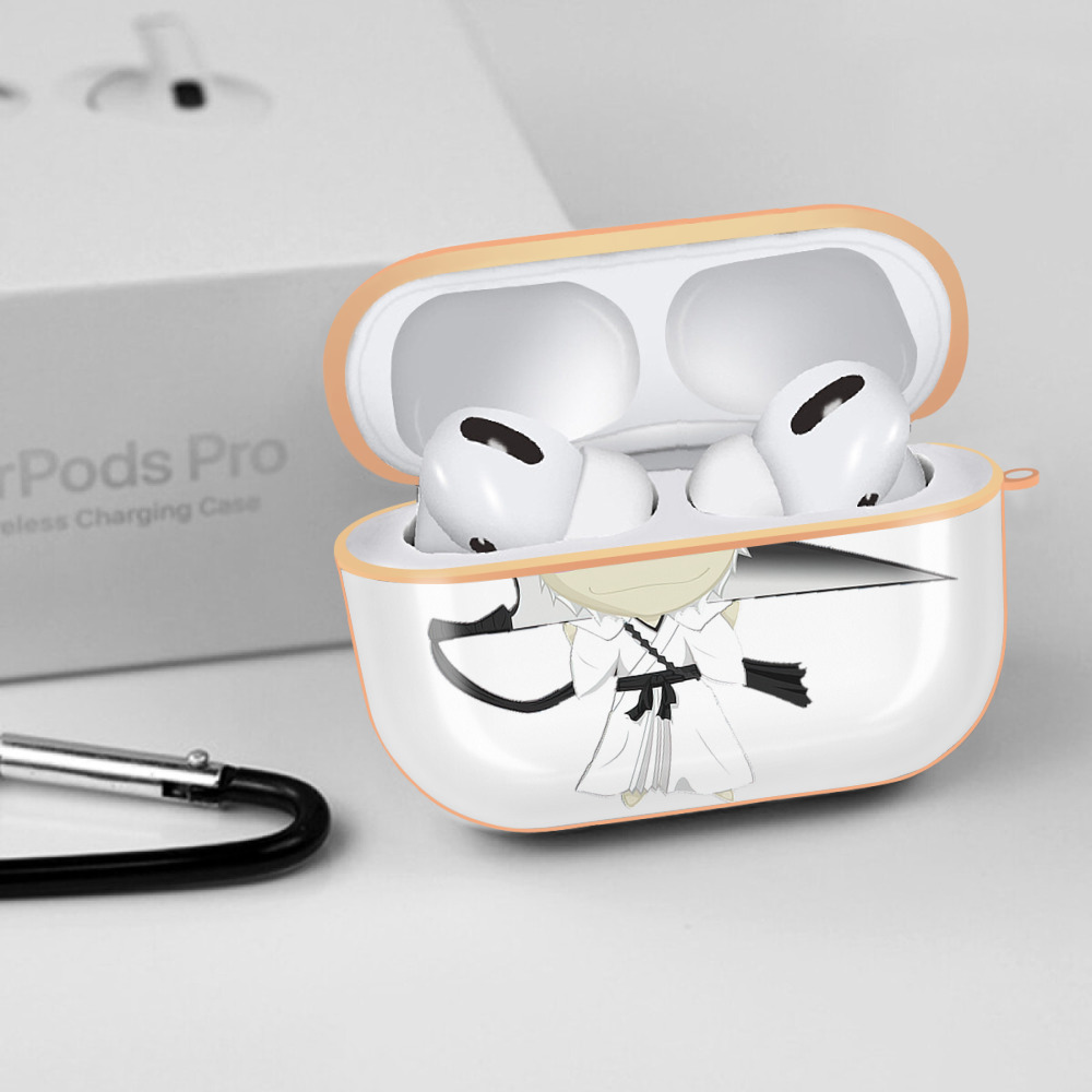 ブリーチ 黒崎一護（くろさき いちご）BLEACH Kurosaki Ichigo 【AirPods Pro用】ハードシェル保護ケース｜耐衝撃・防指紋・カラビナ付き商品仕様