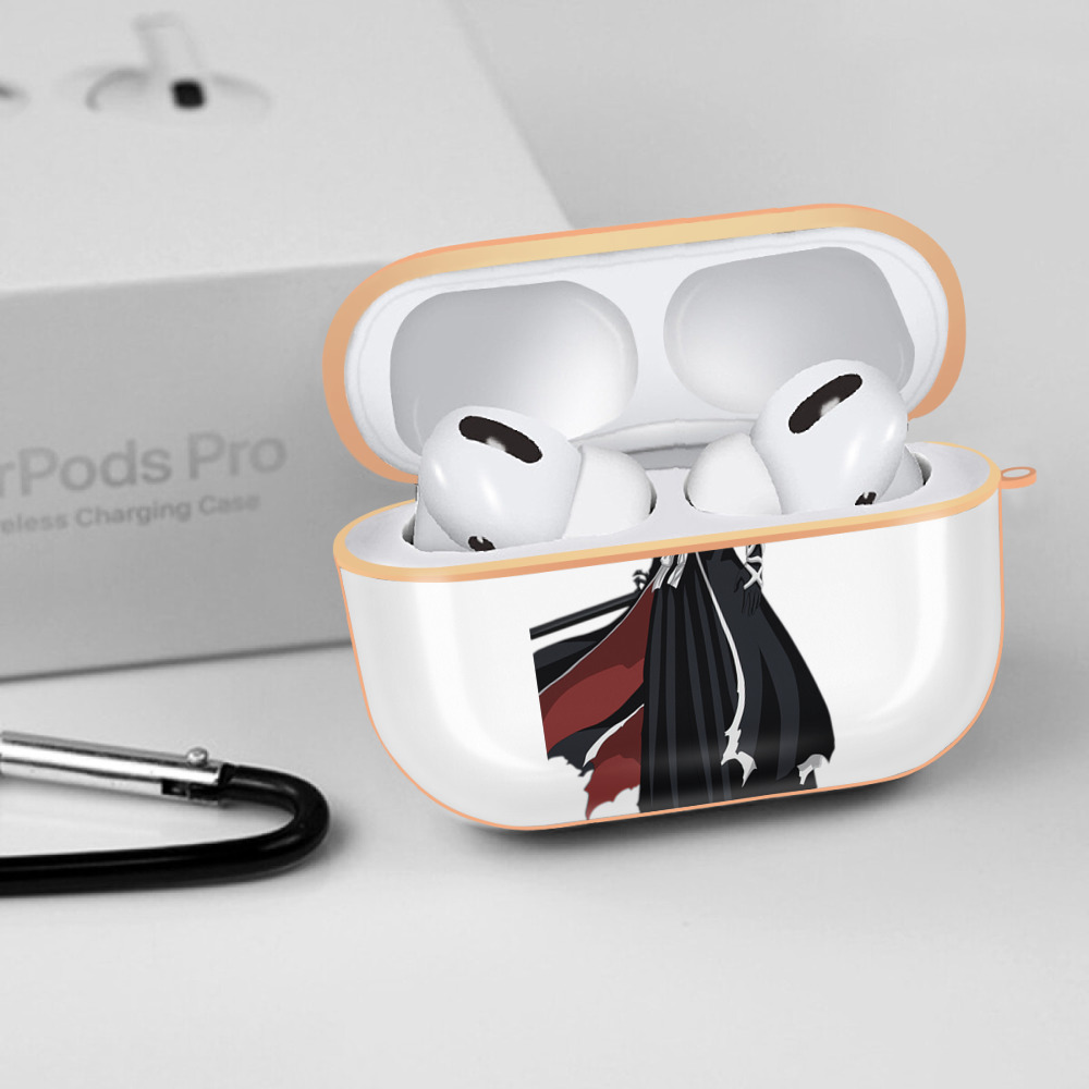 ブリーチ 黒崎一護（くろさき いちご）BLEACH Kurosaki Ichigo 【AirPods Pro用】ハードシェル保護ケース｜耐衝撃・防指紋・カラビナ付き商品仕様