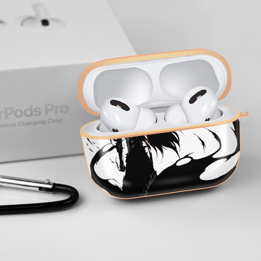 ブリーチ 黒崎一護（くろさき いちご）BLEACH Kurosaki Ichigo 【AirPods Pro用】ハードシェル保護ケース｜耐衝撃・防指紋・カラビナ付き商品仕様