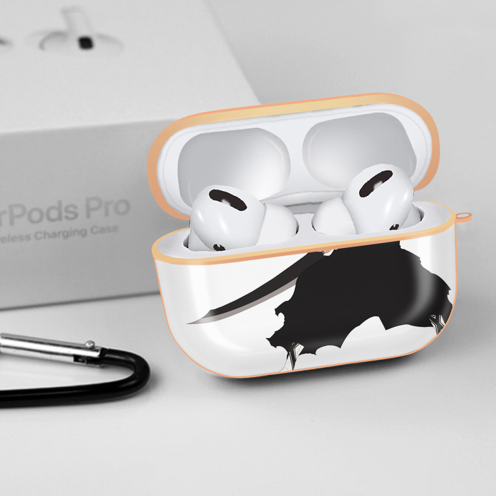 ブリーチ 黒崎一護（くろさき いちご）BLEACH Kurosaki Ichigo 【AirPods Pro用】ハードシェル保護ケース｜耐衝撃・防指紋・カラビナ付き商品仕様