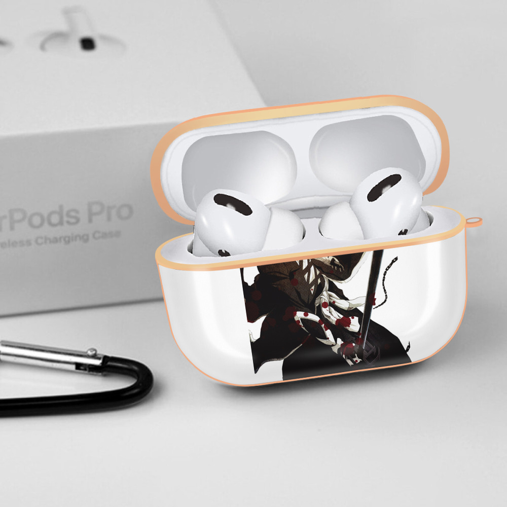 ブリーチ 黒崎一護（くろさき いちご）BLEACH Kurosaki Ichigo 【AirPods Pro用】ハードシェル保護ケース｜耐衝撃・防指紋・カラビナ付き商品仕様