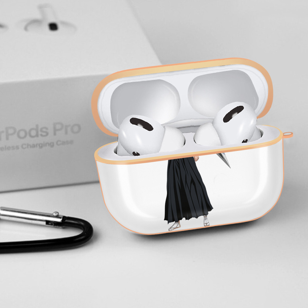 ブリーチ 黒崎一護（くろさき いちご）BLEACH Kurosaki Ichigo 【AirPods Pro用】ハードシェル保護ケース｜耐衝撃・防指紋・カラビナ付き商品仕様