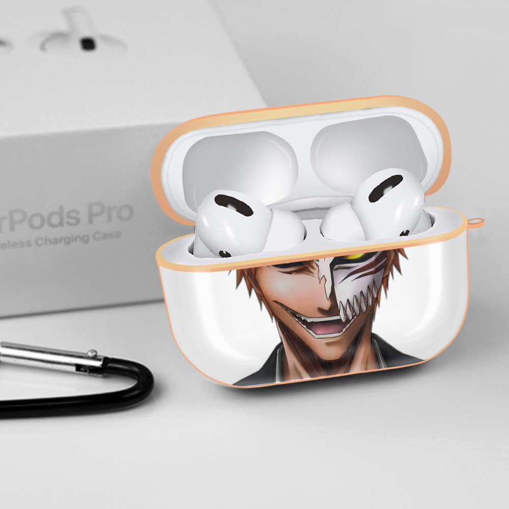 ブリーチ 黒崎一護（くろさき いちご）BLEACH Kurosaki Ichigo 【AirPods Pro用】ハードシェル保護ケース｜耐衝撃・防指紋・カラビナ付き商品仕様
