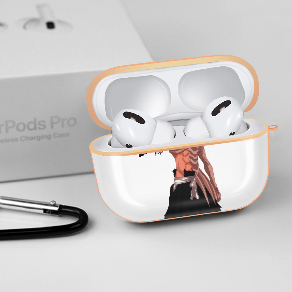 ブリーチ 黒崎一護（くろさき いちご）BLEACH Kurosaki Ichigo 【AirPods Pro用】ハードシェル保護ケース｜耐衝撃・防指紋・カラビナ付き商品仕様