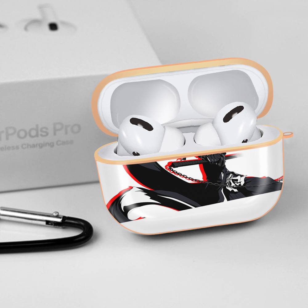 ブリーチ 黒崎一護（くろさき いちご）BLEACH Kurosaki Ichigo 【AirPods Pro用】ハードシェル保護ケース｜耐衝撃・防指紋・カラビナ付き商品仕様